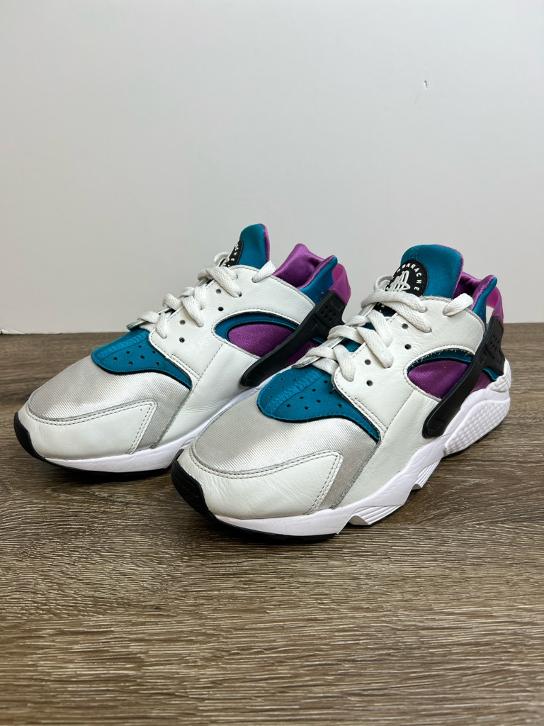 Nike Air Huarache Og White Teal Purple (Dd1068-103) Men’s 10